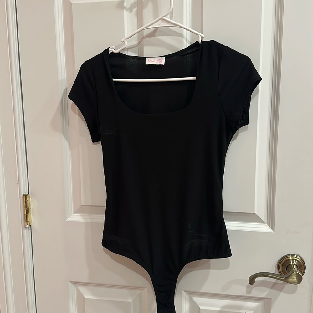 Pink lily onesie / bodysuit